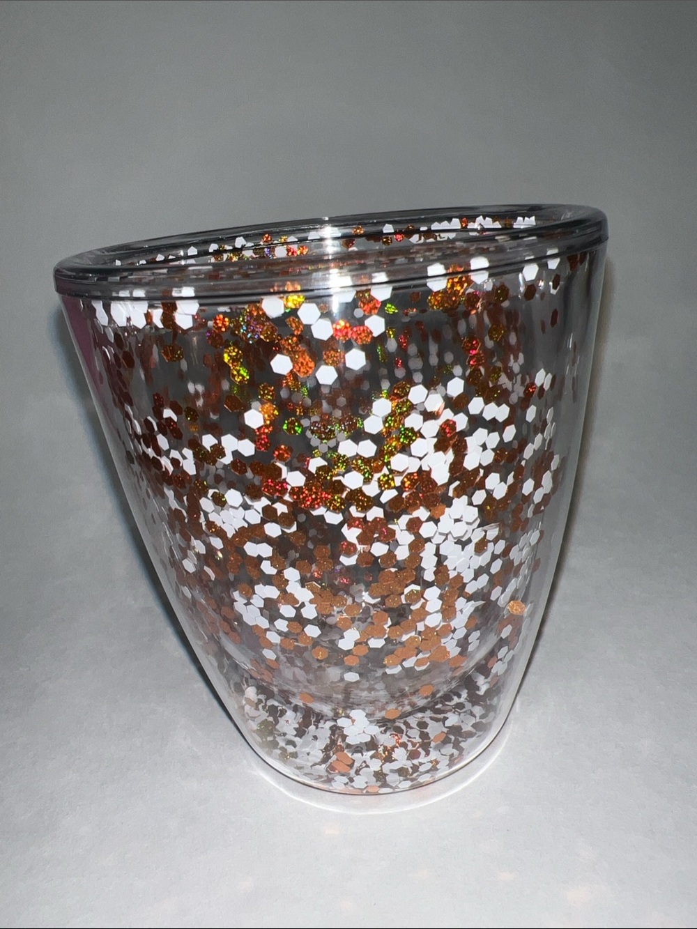 Mary Square acrylic glitter wine Tumblr Burnt Orange